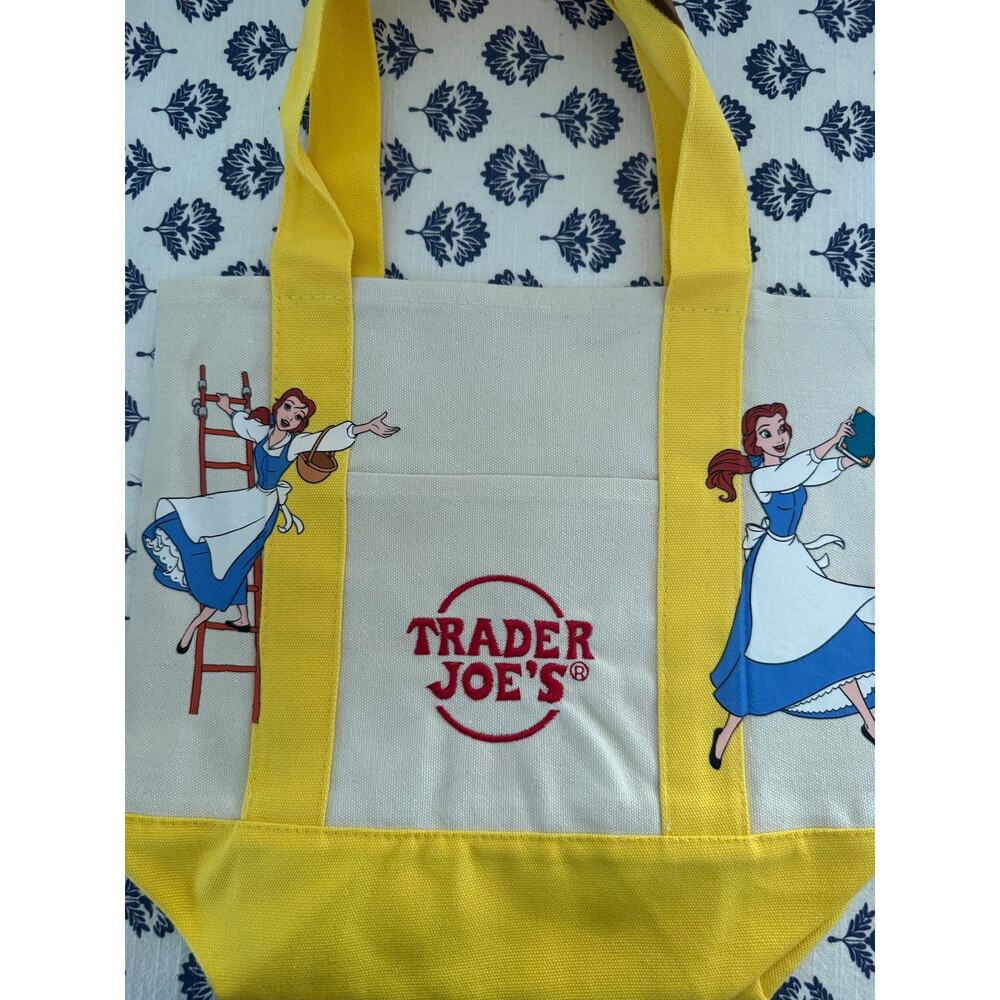 Disney Belle Double Sided Custom Made Trader Joes Mini Tote